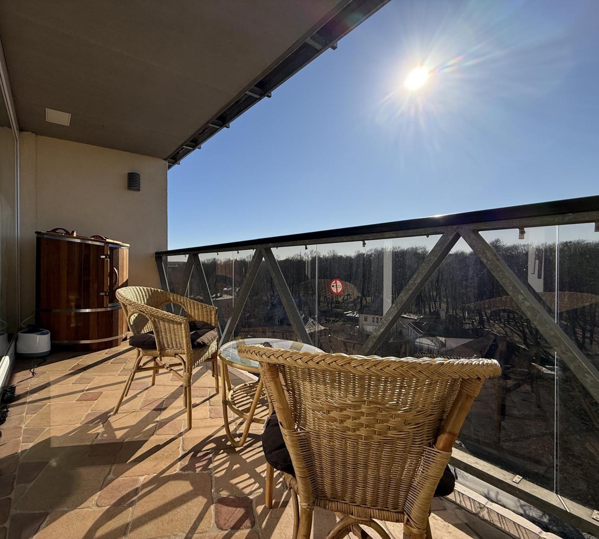 Sky-high Sauna Retreat Penthouse With Views Apartment Riga